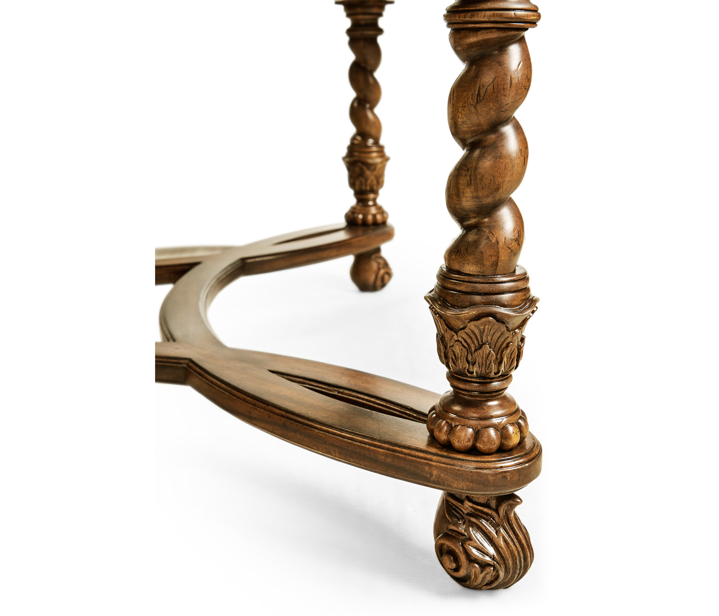 Circular oyster & églomisé coffee table