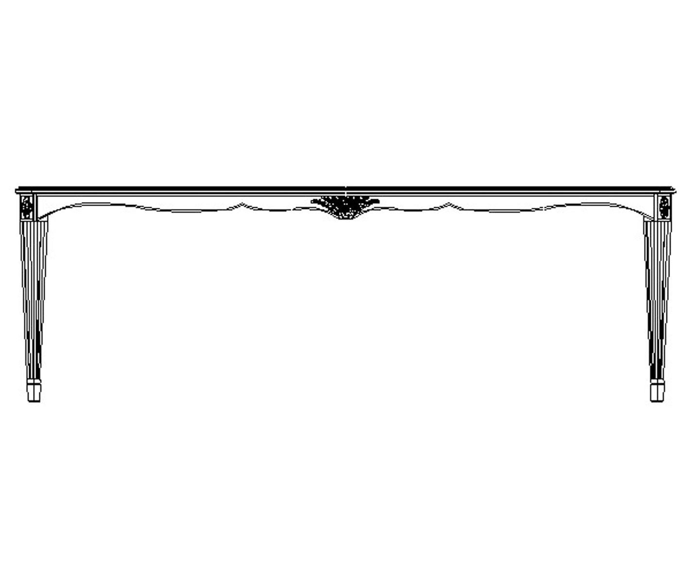 Black painted dining table with glass top