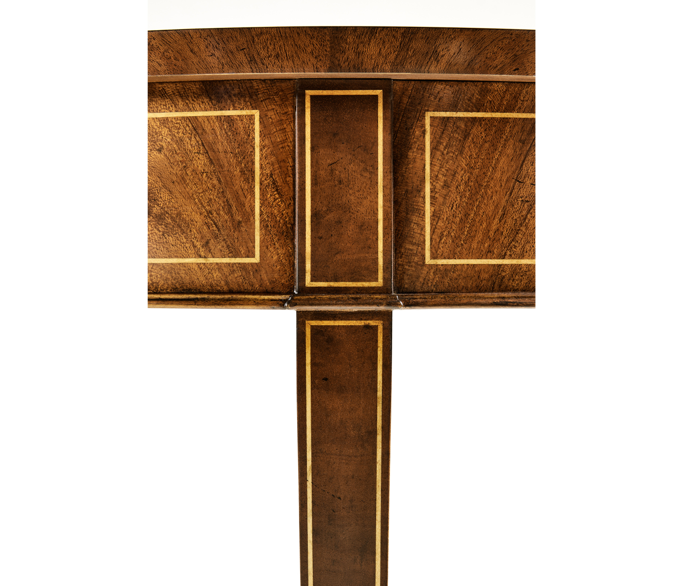 Oval mahogany lamp table