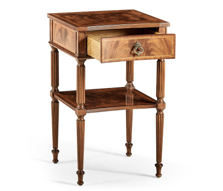 Regency Walnut Bedside Table without distressing