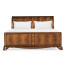 Walnut Sleigh US King Bed