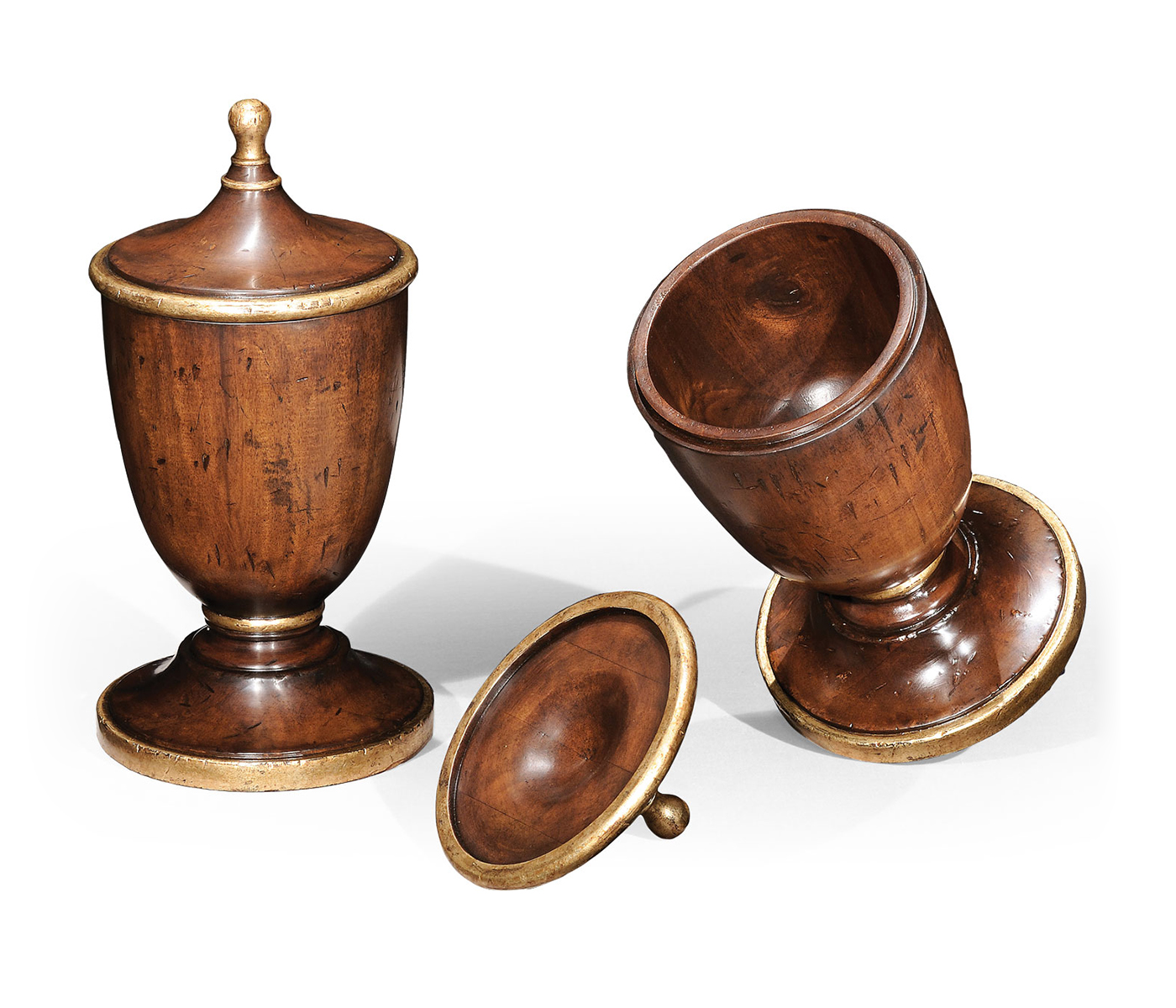 Classical Lidded Urn with Gilded Details