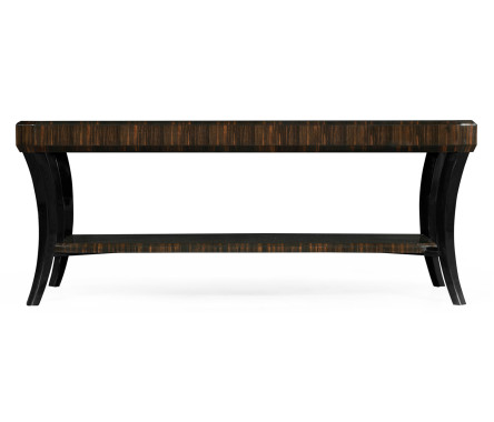 Rectangular Art Deco Macassar Ebony High Lustre Coffee Table