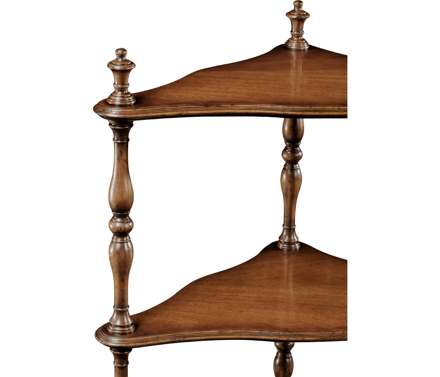 Mahogany Five-Tier Corner Étagère