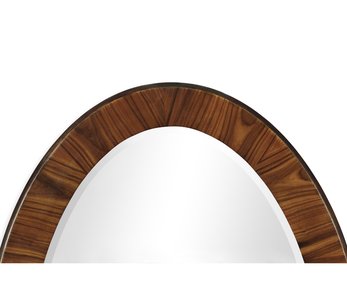 Art Deco Satin Oval Mirror