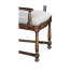 Oak Pierced Ladder Back Country Arm Chair