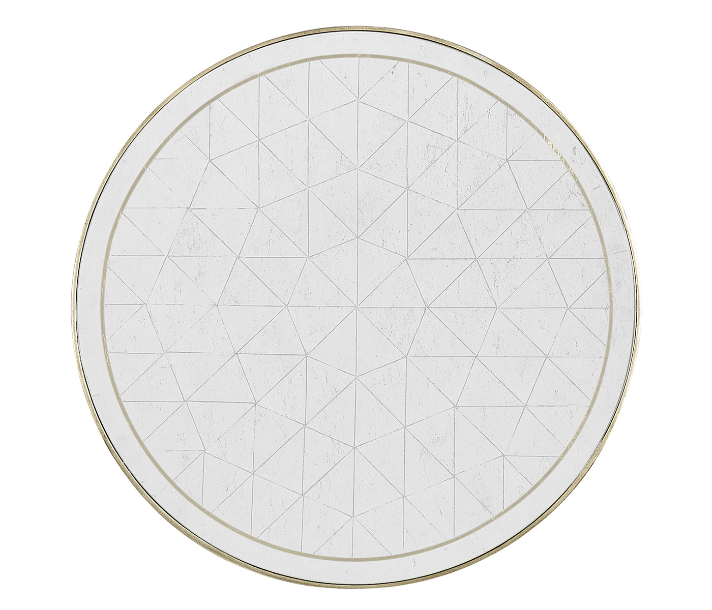 Églomisé & Silver Iron Round Nest of Tables