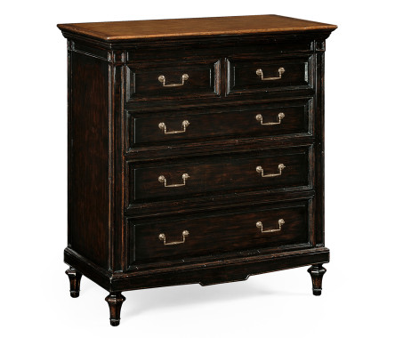 Directoire style chest of drawers (Walnut)