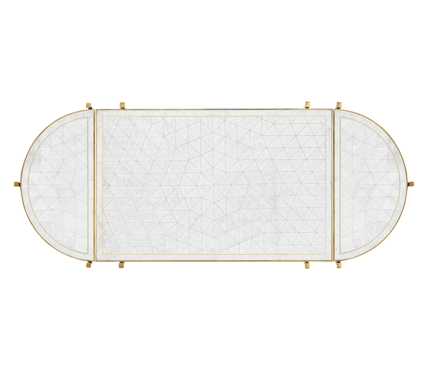 Églomisé & Gilded Iron Bunching Tables