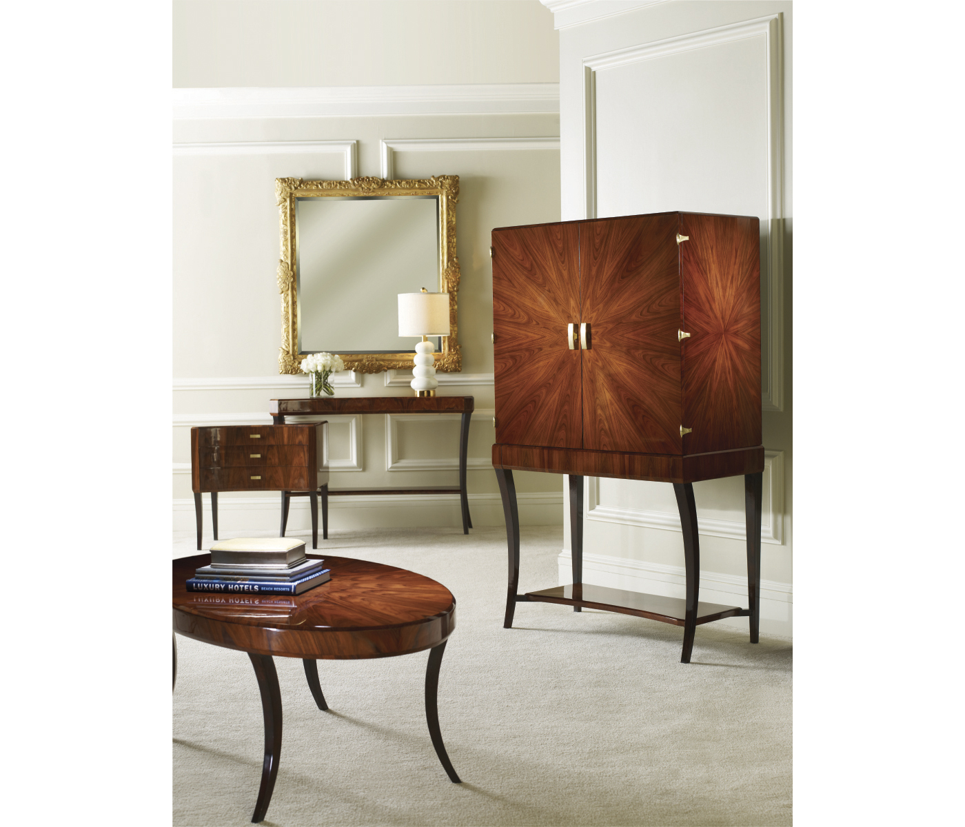 Art Deco Curved Chest of Drawers