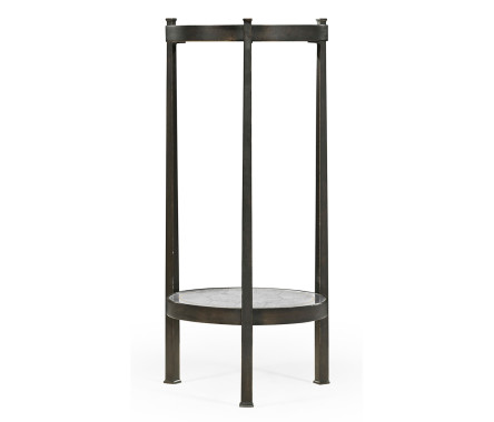 Églomisé & Bronze Iron Wine Table