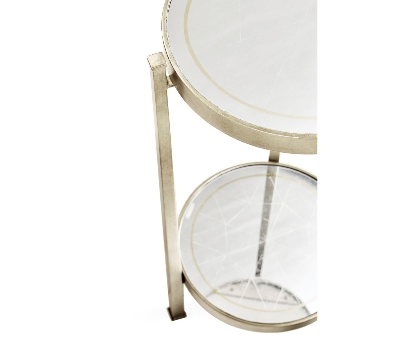 Églomisé & Silver Iron Wine Table