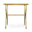 Églomisé & Gilded Iron Square Side Table