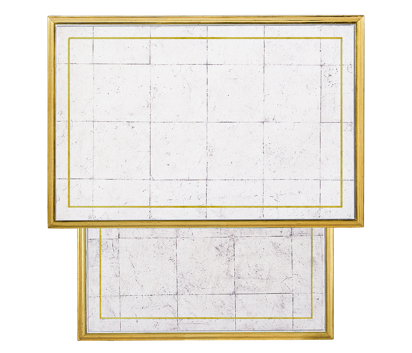 Églomisé & Gilded Iron Nest of Tables