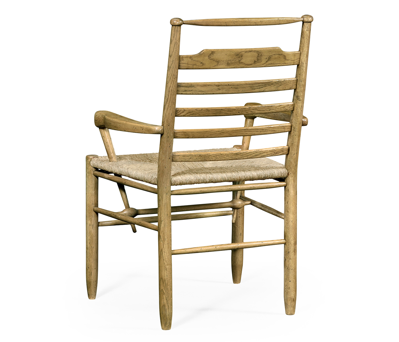 Natural Oak Ladder Back Country Arm Chair