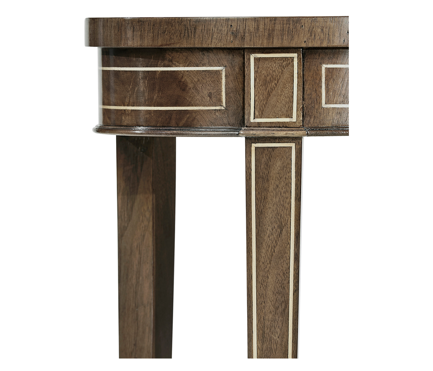 Oval Bleached Mahogany Lamp Table