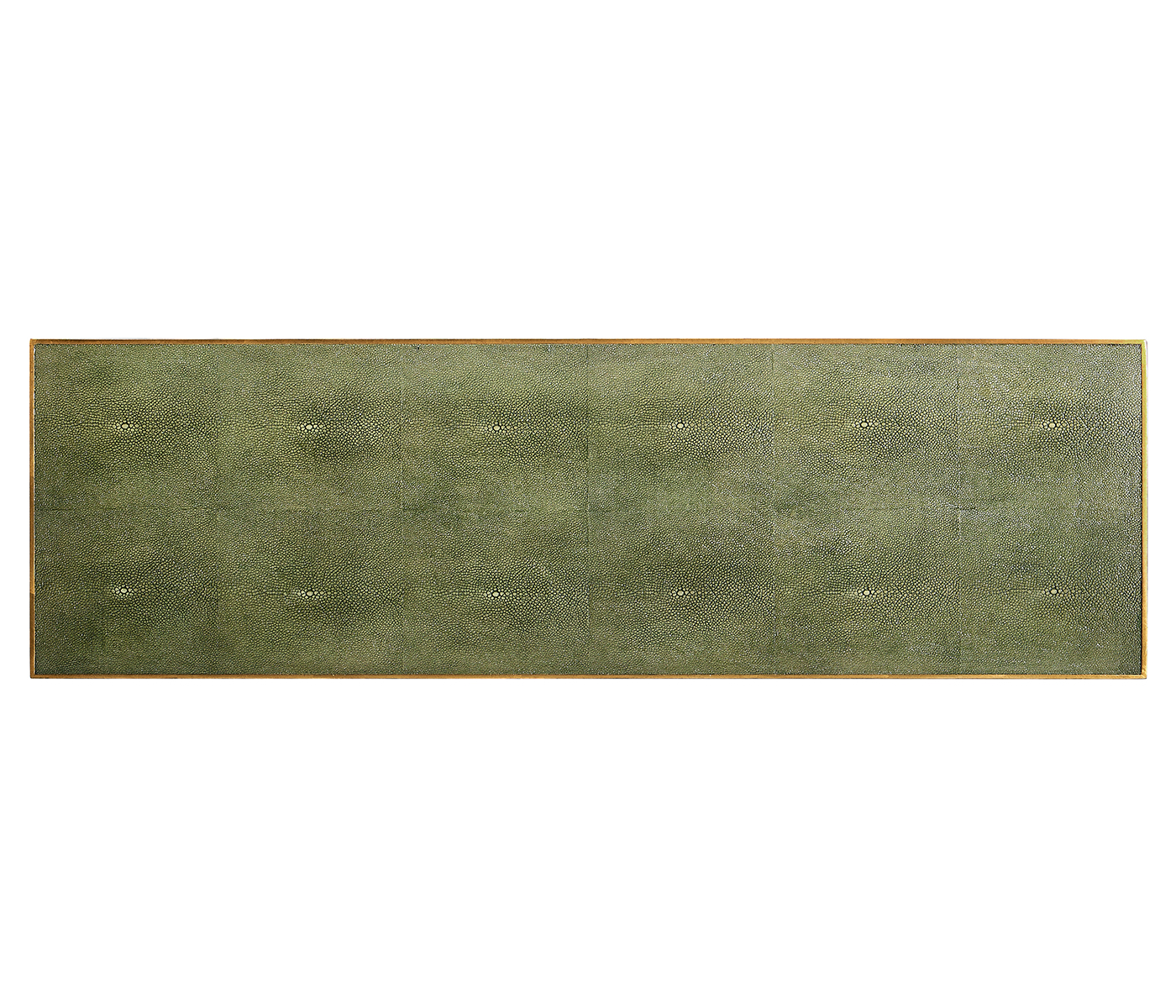 Green Faux Shagreen & Gilded Console