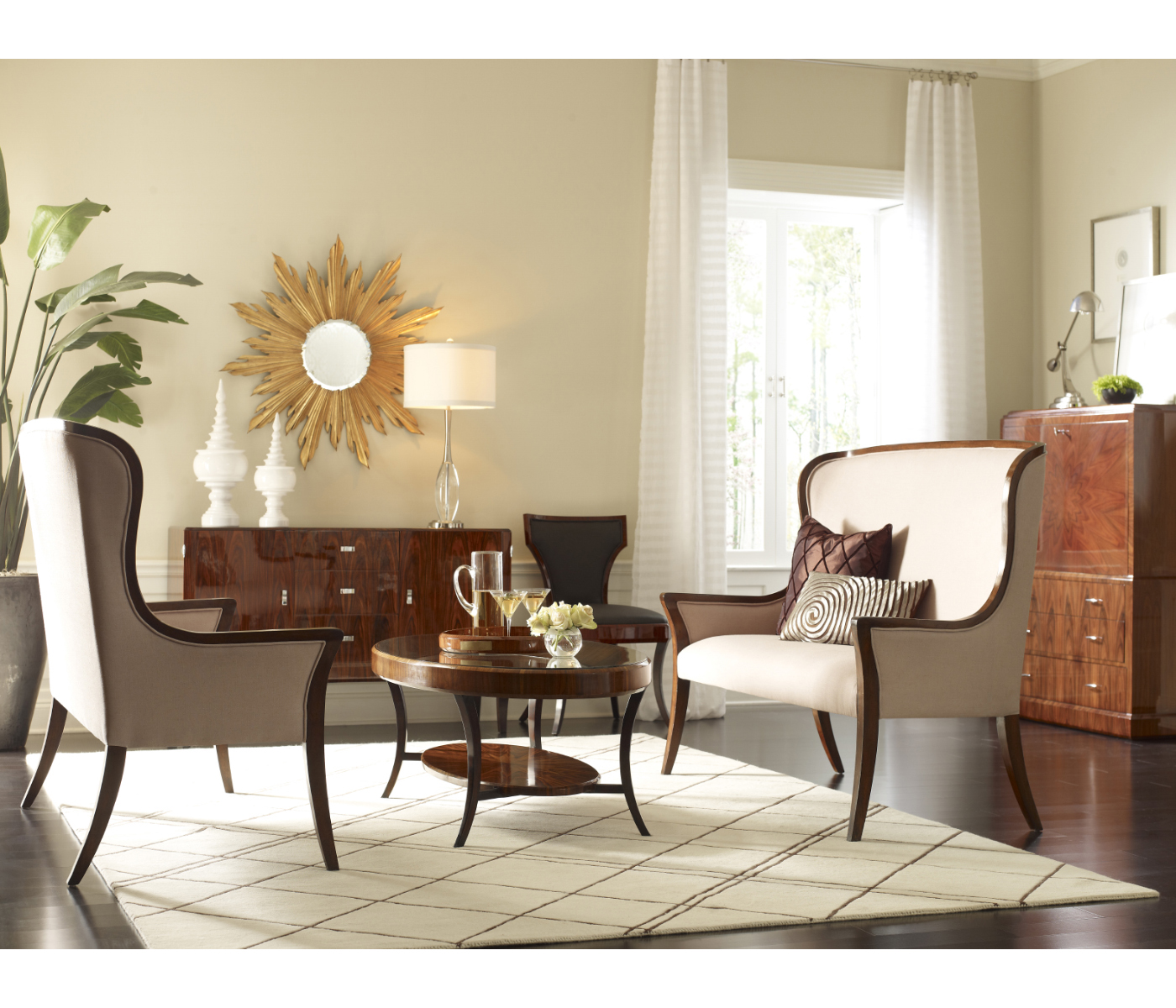 Art Deco Macassar Ebony High Lustre Secretaire