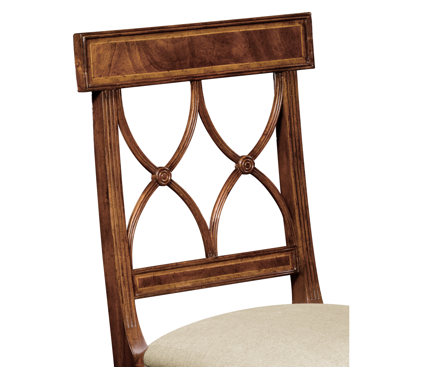 Regency Mahogany Curved Back Side Chair