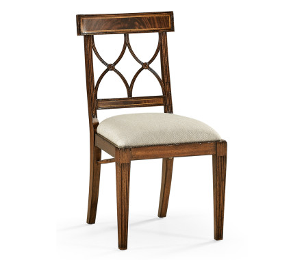 Regency Mahogany Curved Back Side Chair