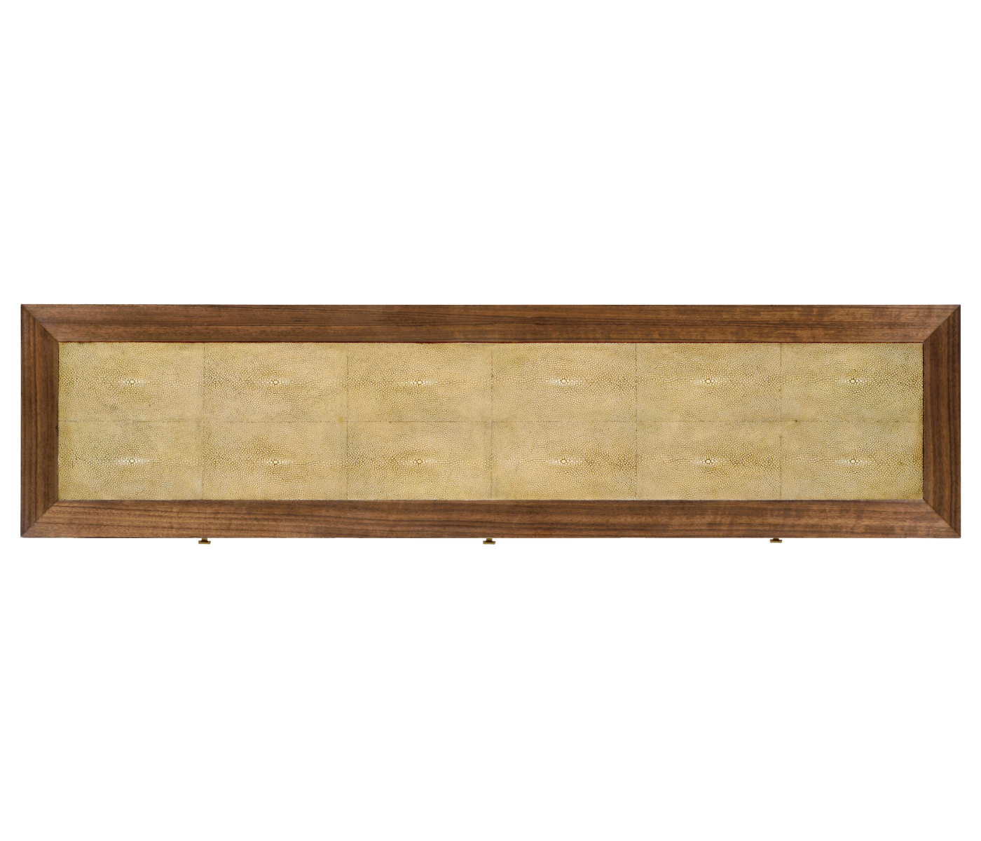 Ivory Faux Shagreen Console