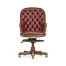 Chesterfield Style High Back Walnut Office Chair