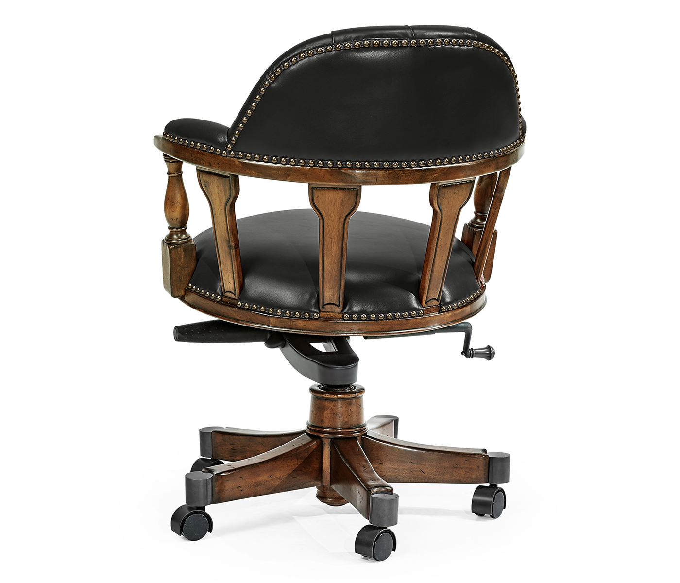 Captain's Style Walnut Office Chair