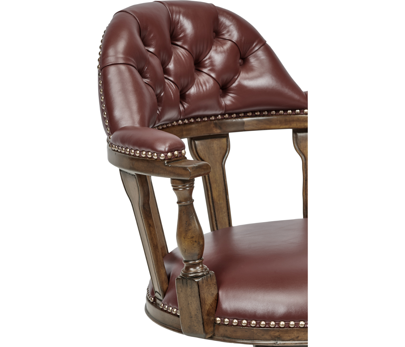Captain's Style Walnut Office Chair