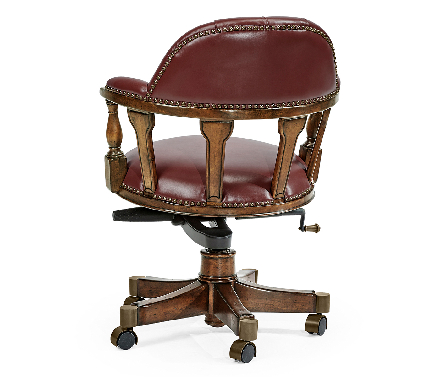Captain's Style Walnut Office Chair
