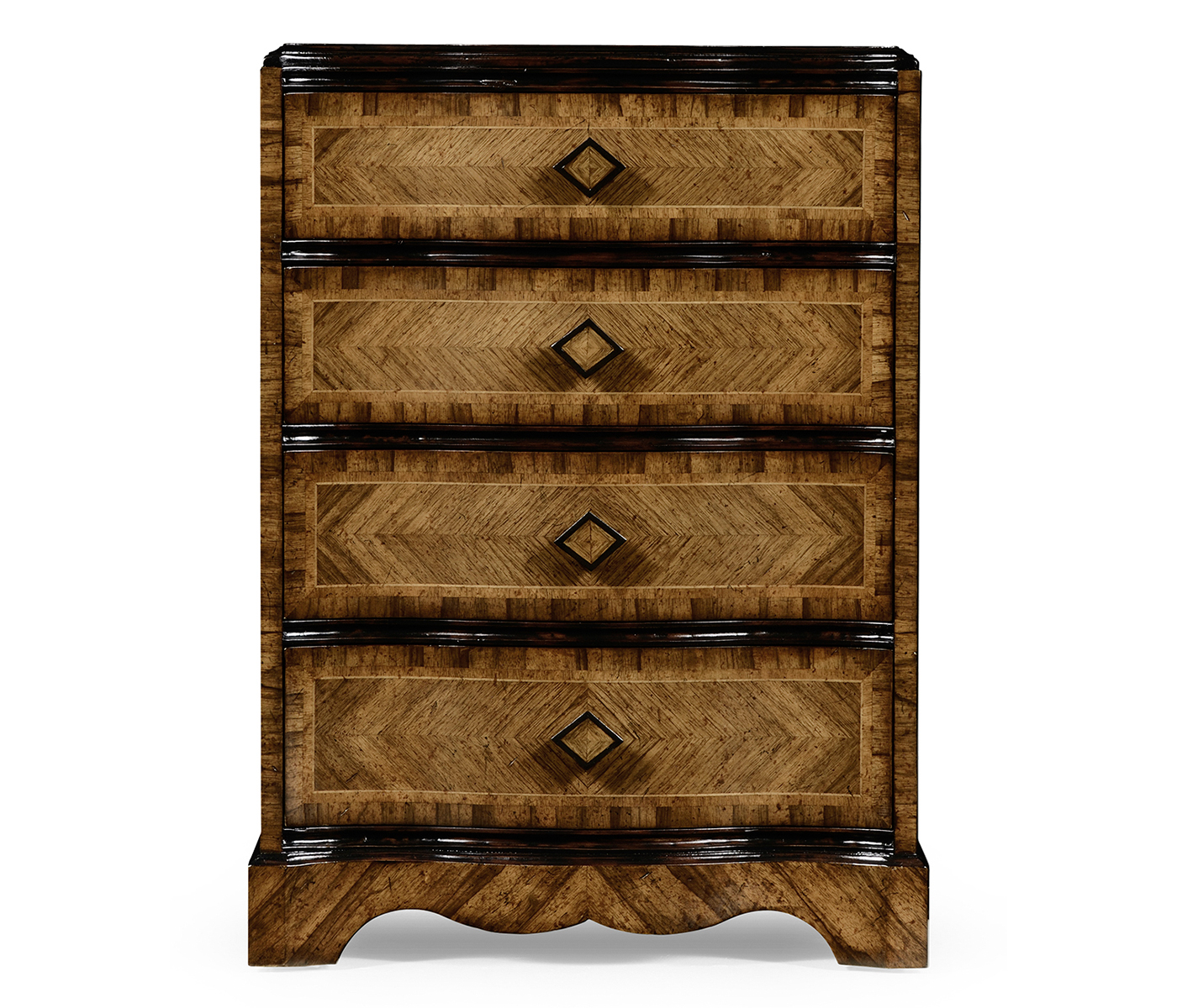 Small chest with decorative argentinian walnut veneer