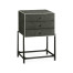 Anthracite Faux Shagreen & Bronze High Chest of Drawers