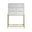 Églomisé & Silver High Chest of Drawers