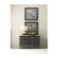 Anthracite Faux Shagreen & Gilded Large Chest of Drawers