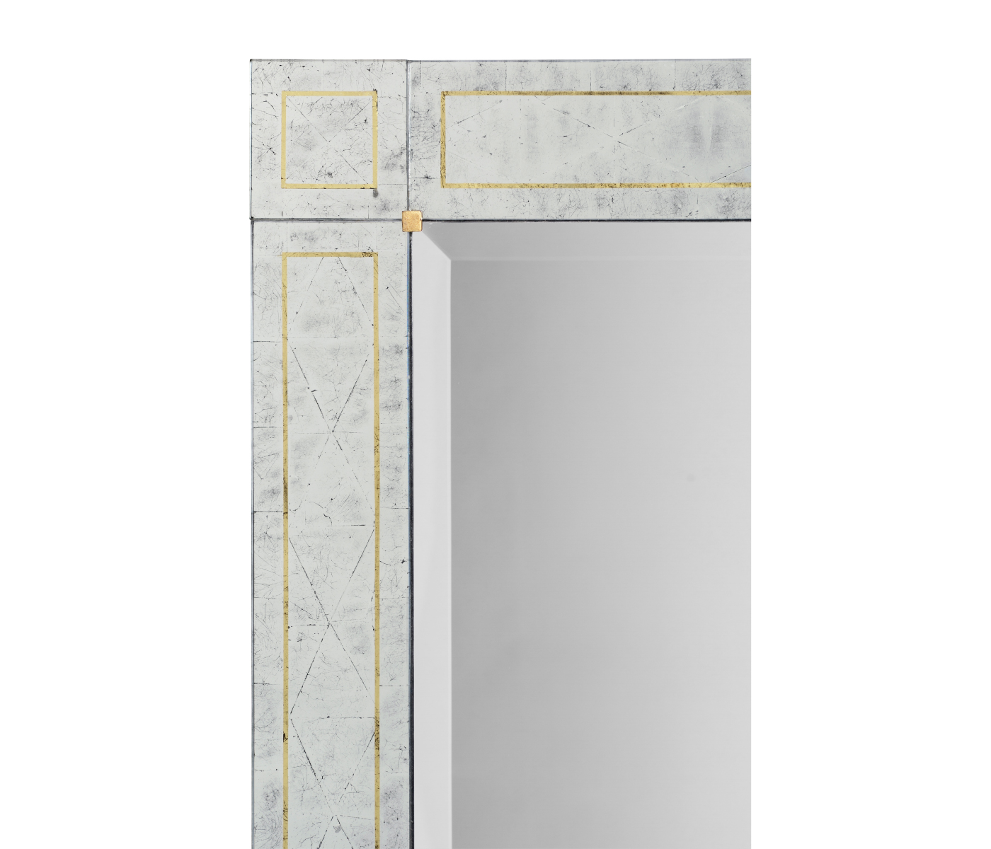 Rectangular Mirror with Églomisé Border