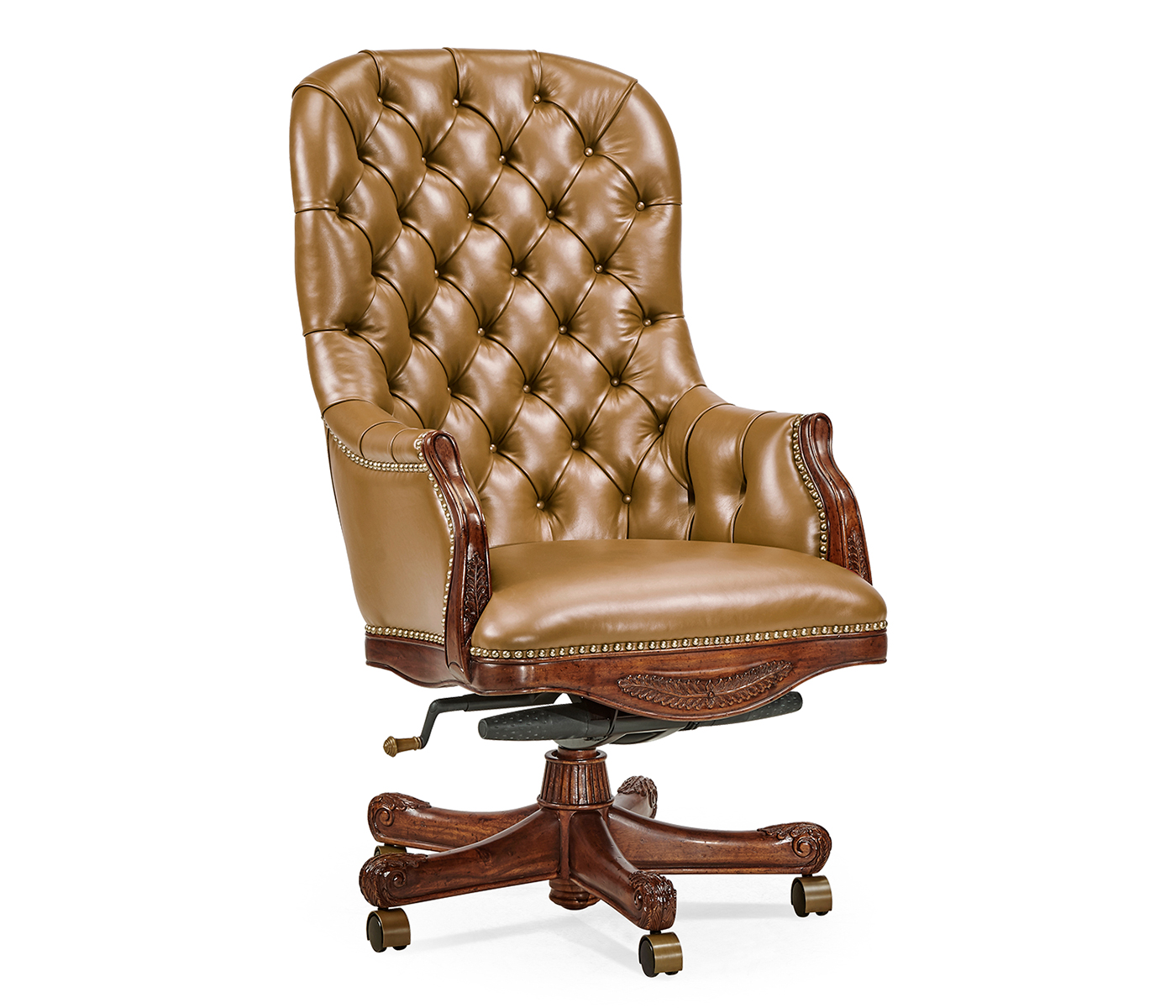 Chesterfield Style High Back Desk Chair