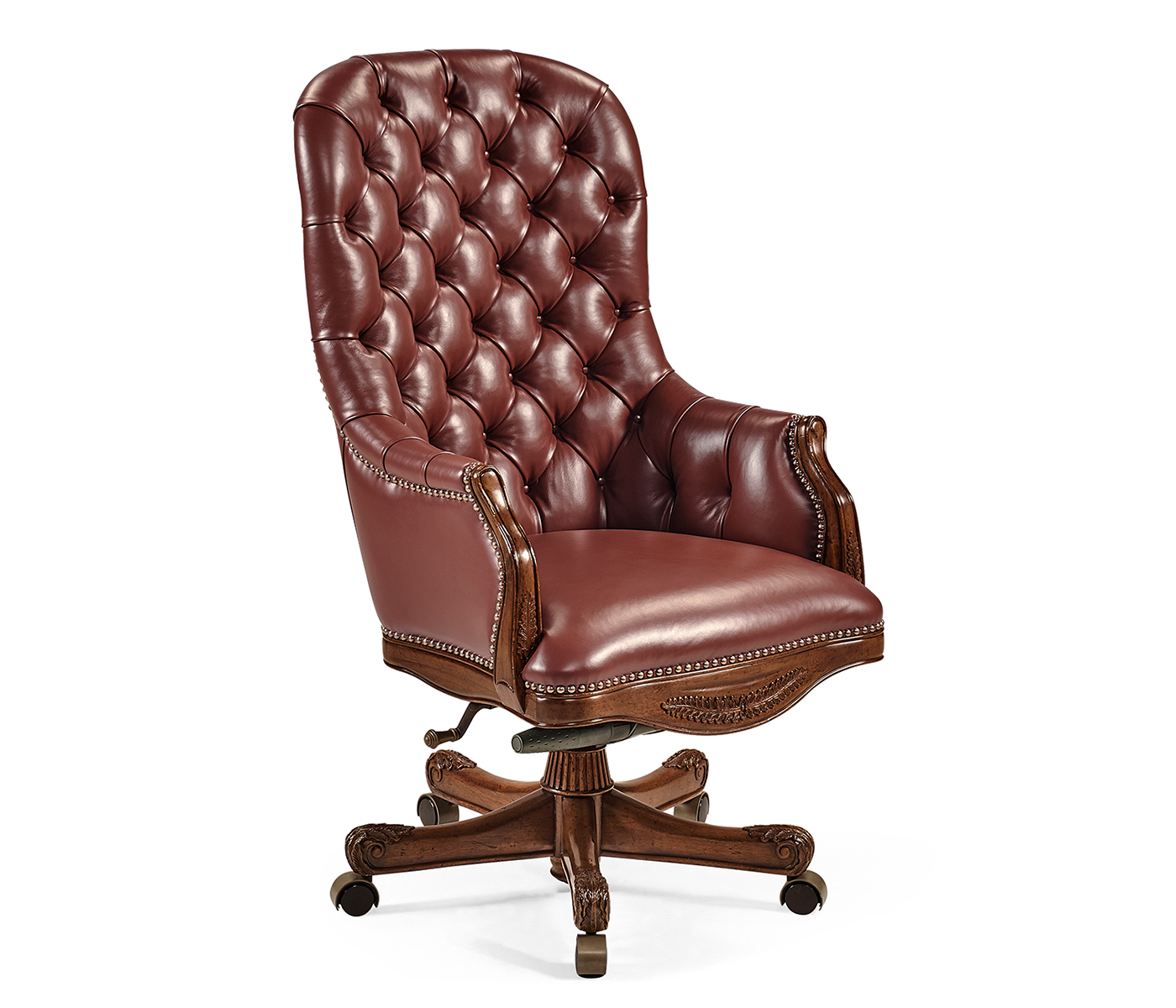 Chesterfield Style High Back Desk Chair