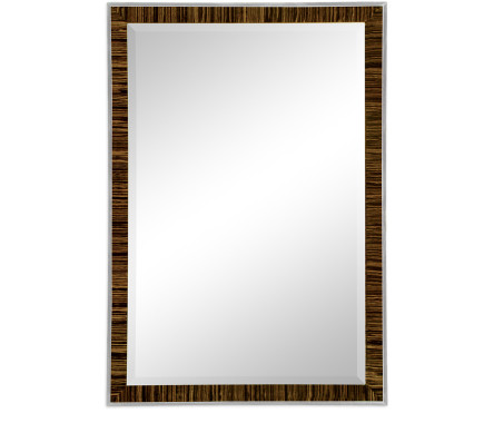Art Deco Style Faux Macassar Ebony Mirror