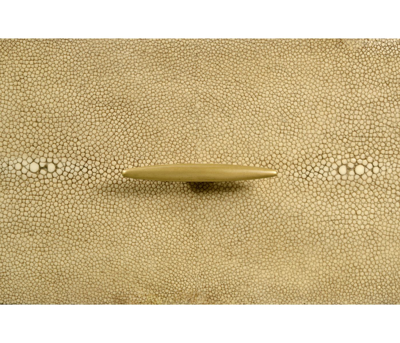 Tall oval chest with brass detailing