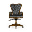 Double Lobed Walnut Office Chair