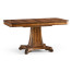 Regency rectangular centre table on pedestal base (Crotch Walnut)