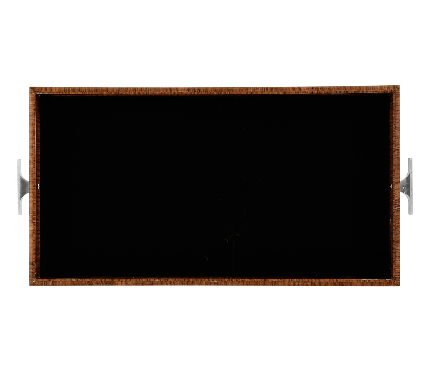 Art Deco Rectangular Tray with Stainless Steel (High Lustre)