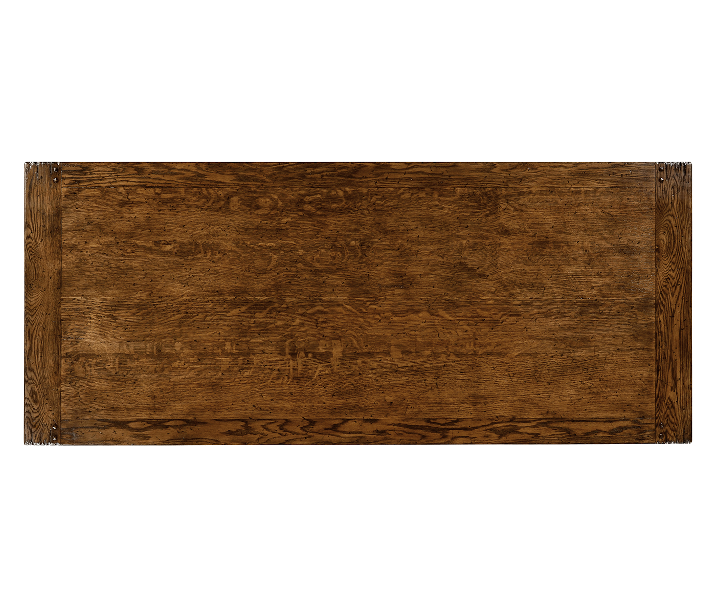 Large Brown Oak Tavern Dining Table