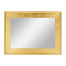 Rectangular gold leaf mirror