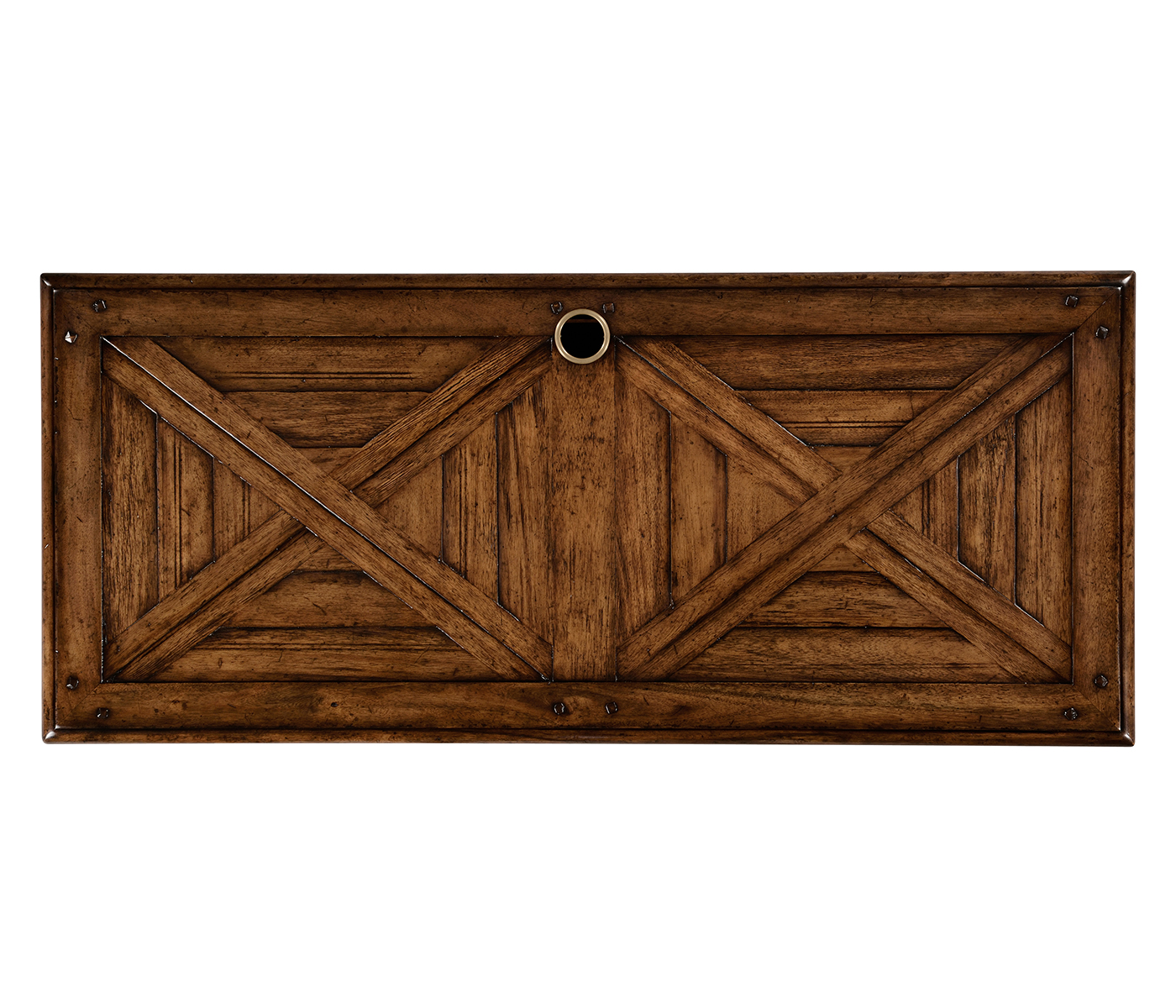 Rectangular parquet entertainment unit