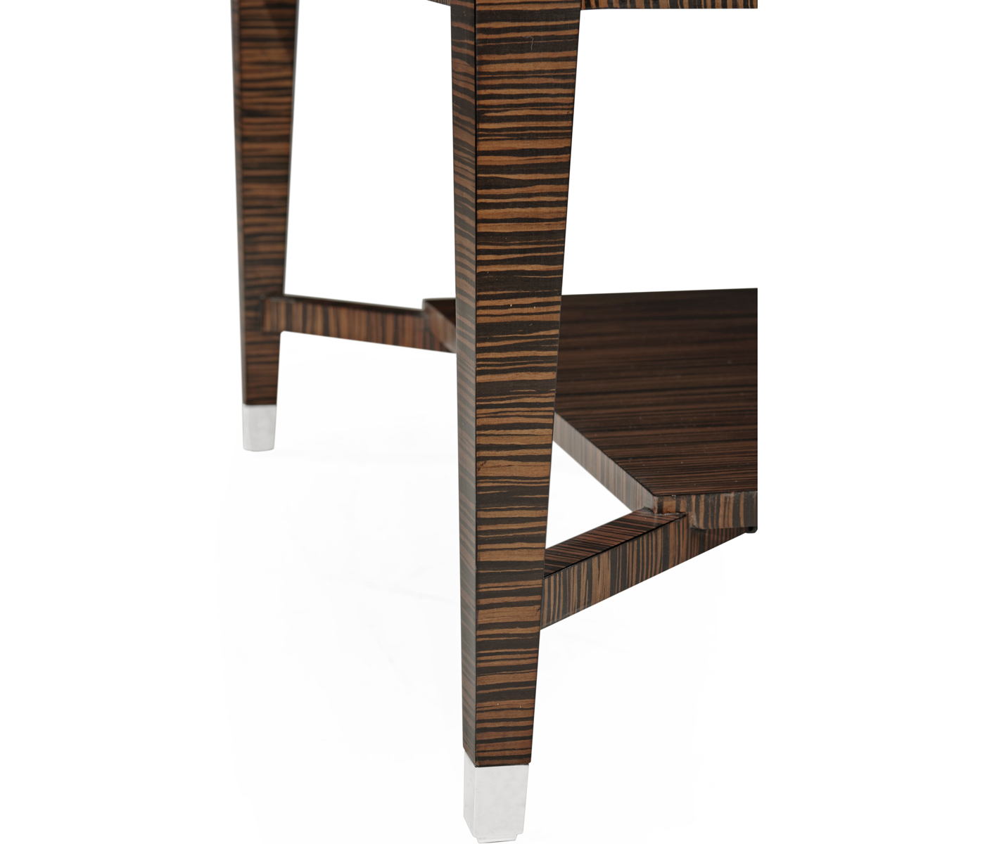 Faux Macassar Ebony & Anthracite Shagreen Coffee Table