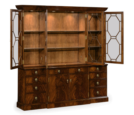 Buckingham Triple Mahogany Display Cabinet