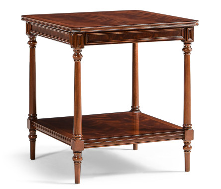 Victorian style walnut coffee table LDS Grand JunctionTemple