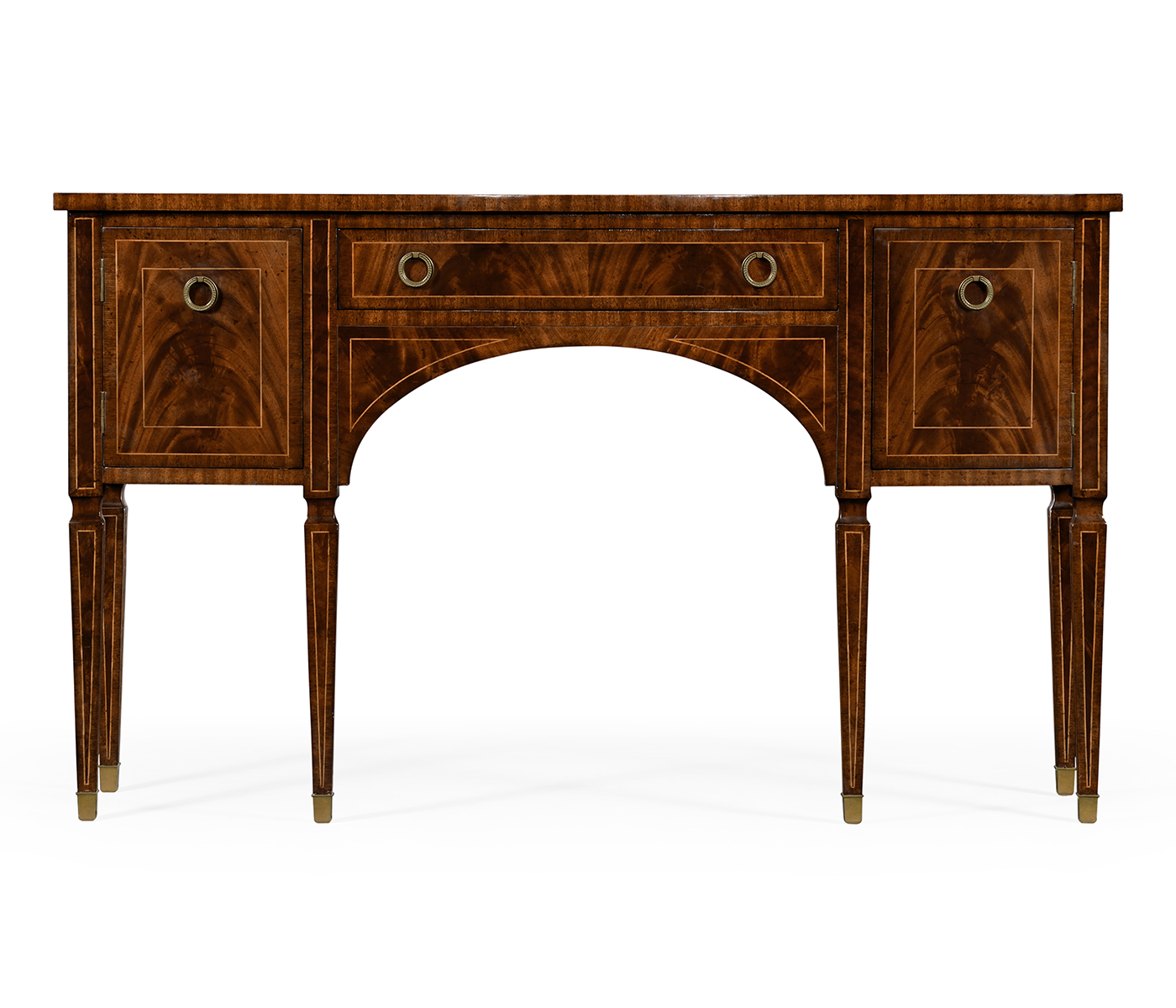 Regency Mahogany Bow Front Sideboard