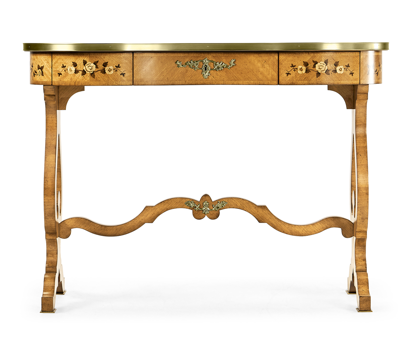 Satinwood Kidney Dressing Table