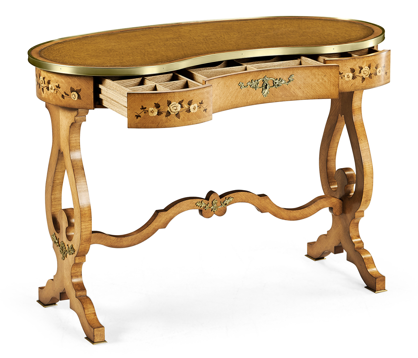 Satinwood Kidney Dressing Table